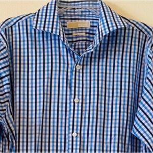 Michael Kors No Iron Long Sleeve Button Down Shirt 16 34/35 EUC